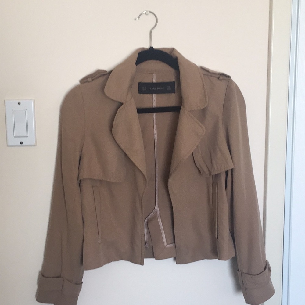 Zara basic flowy trench coat